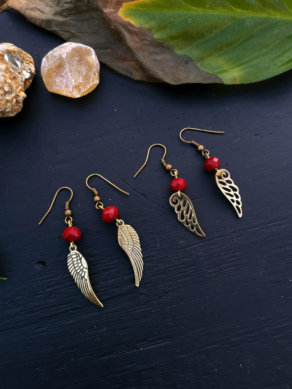 WING CHARM SWAROVSKI EARRRINGS - Available image 1