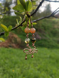 SNAKE GEMSTONE EARRINGS - Made to order image 1