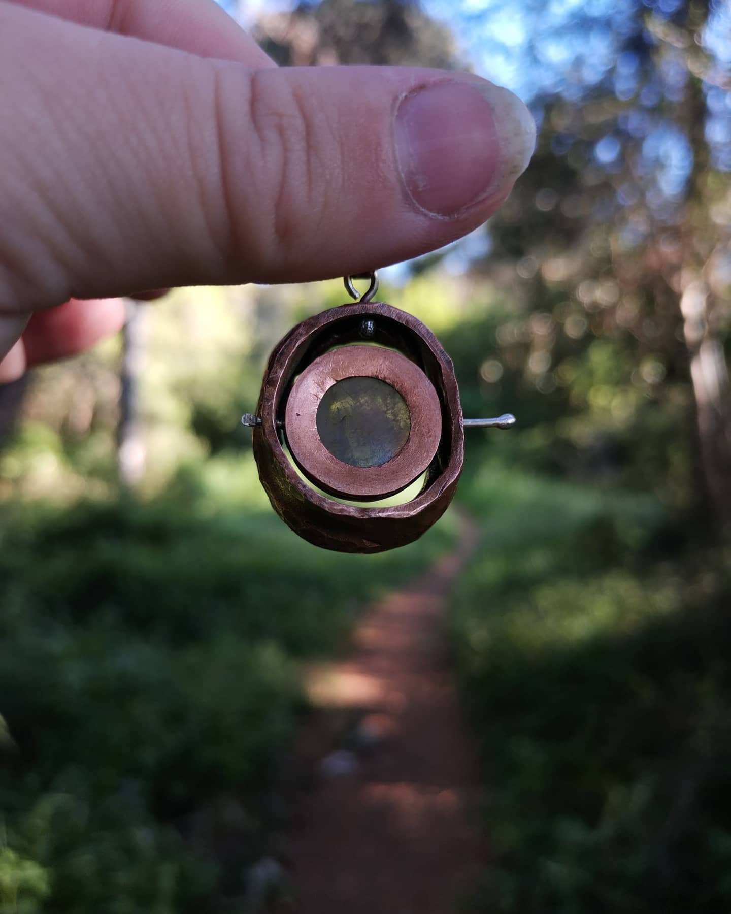 Amethyst Meteor Kinetic Pendant
