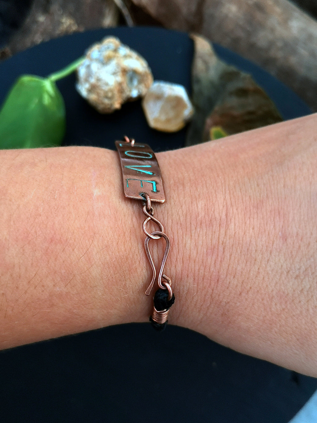 Copper Love Inscribed Bracelet