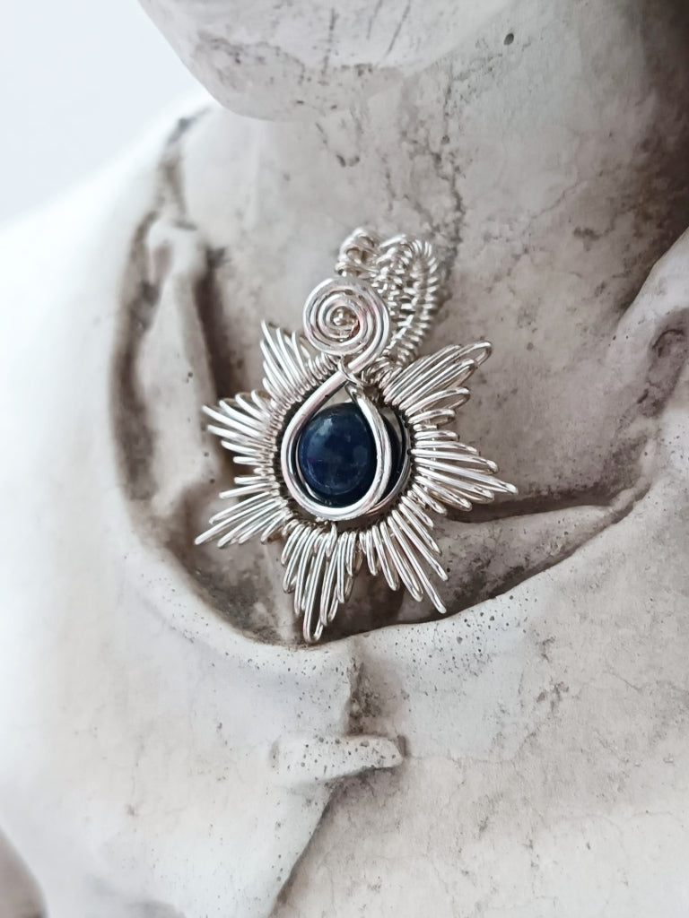 Silver Sun Pendant - Made to order