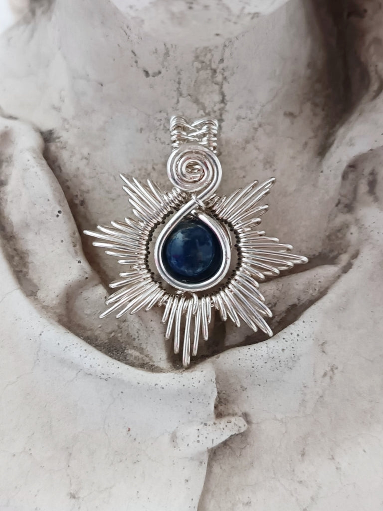Silver Sun Pendant - Made to order