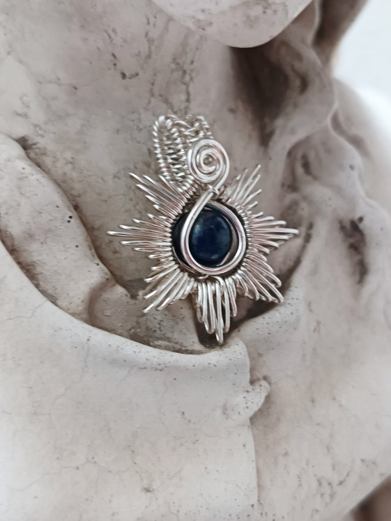 Silver Sun Pendant - Made to order