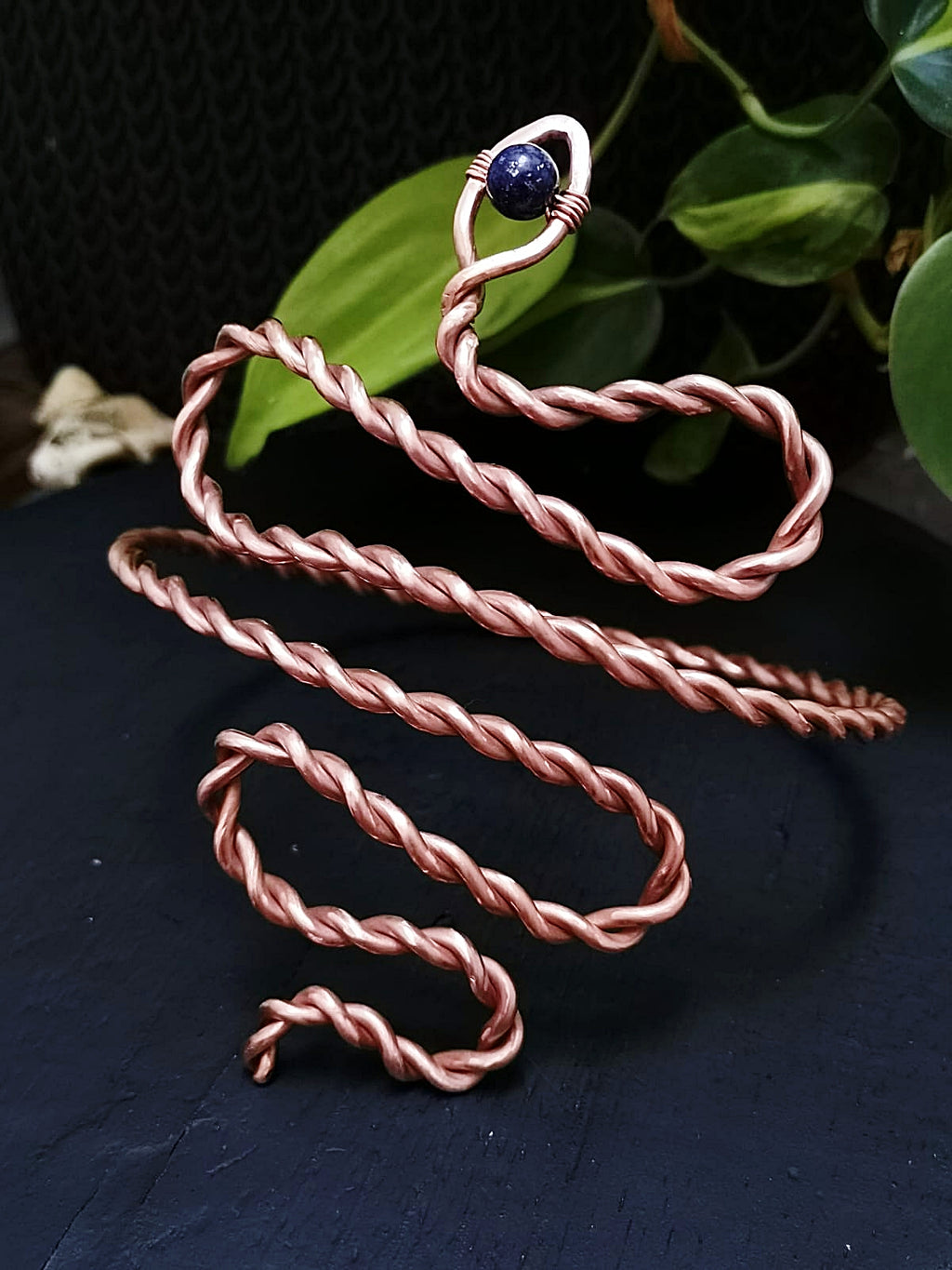 Snake Upper Arm Cuff Bracelet - Made to order