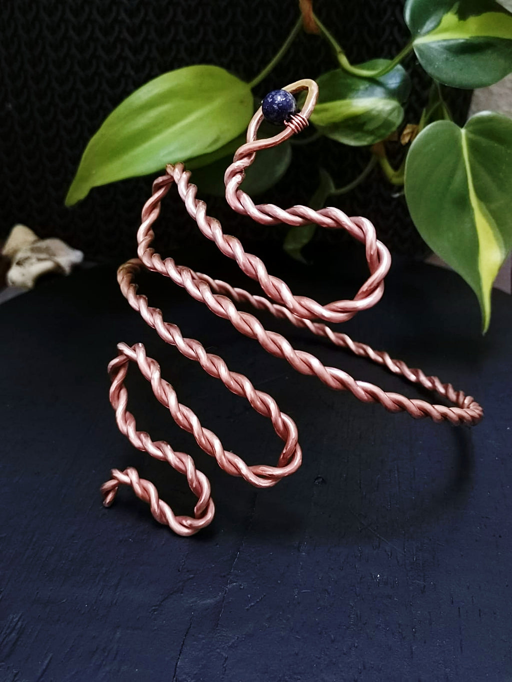 Snake Upper Arm Cuff Bracelet - Made to order