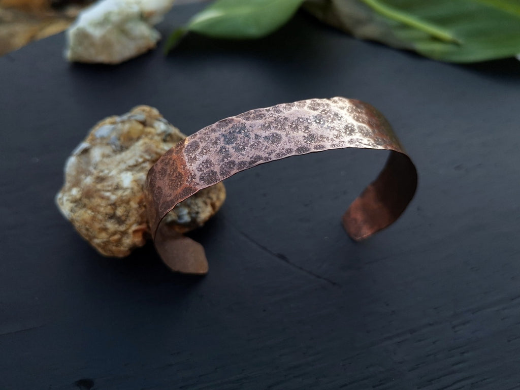 TEXTURED COPPER CUFF BRACELET - Available image 1