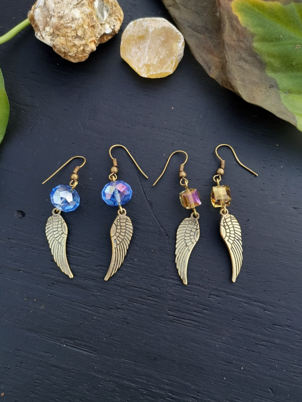 WING CHARM SWAROVSKI EARRRINGS - Available image 2