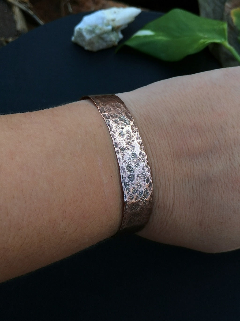TEXTURED COPPER CUFF BRACELET - Available image 0